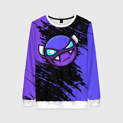 Свитшот женский Geometry Dash, цвет: 3D-белый