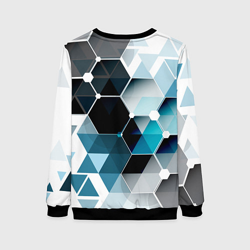 Женский свитшот Абстракция FLO / 3D-Черный – фото 2