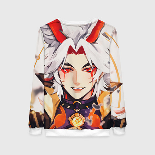 Женский свитшот Arataki Itto Genshin Impact / 3D-Белый – фото 2