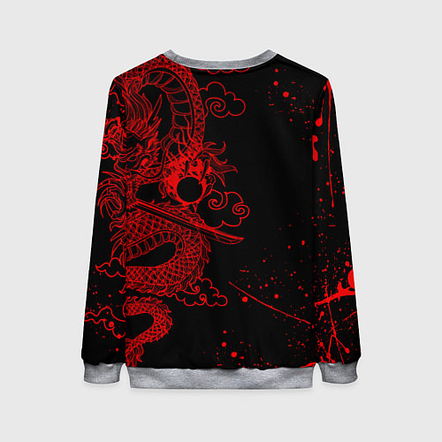 Женский свитшот ТОКИЙСКИЕ МСТИТЕЛИ КРАСНЫЙ ДРАКОН / 3D-Меланж – фото 2