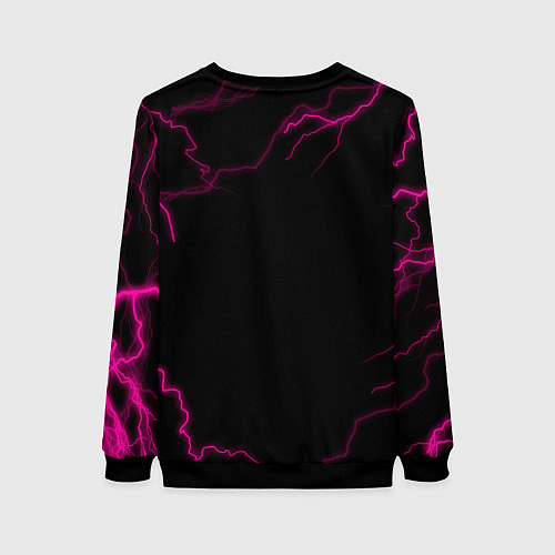 Женский свитшот Игра в кальмара смотрящий тут как тут / 3D-Черный – фото 2