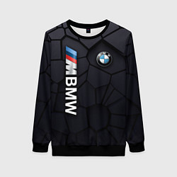 Свитшот женский BMW sport 3D плиты 3Д плиты, цвет: 3D-черный