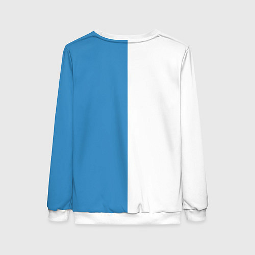 Женский свитшот Крутые Санта и Олень / 3D-Белый – фото 2