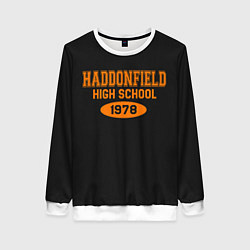 Свитшот женский Haddonfield High School 1978, цвет: 3D-белый