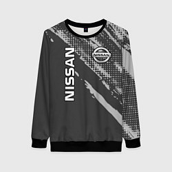 Свитшот женский Nissan Car Ниссан, цвет: 3D-черный