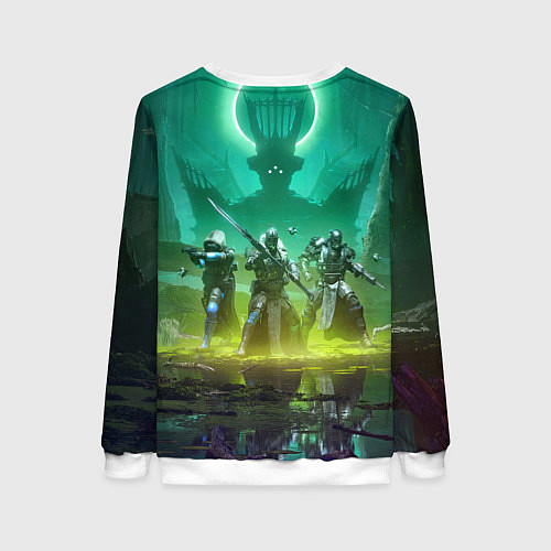 Женский свитшот DESTINY 2 КОРОЛЕВА ВЕДЬМА САВАТУН / 3D-Белый – фото 2
