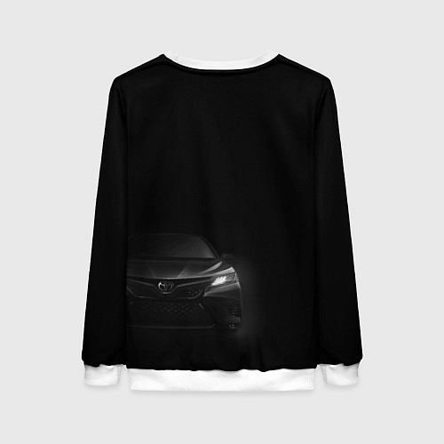 Женский свитшот Черная Тойота Камри / 3D-Белый – фото 2