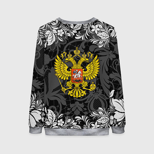 Женский свитшот Российская Федерация / 3D-Меланж – фото 2