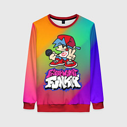 Свитшот женский BOYFRIEND FRIDAY NIGHT FUNKIN, цвет: 3D-красный