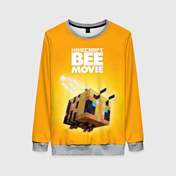 Свитшот женский BEE MOVIE Minecraft, цвет: 3D-меланж