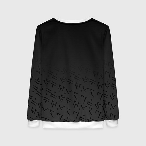 Женский свитшот TES SKYRIM QUEST MARK ЗНАЧОК ЗАДАНИЯ / 3D-Белый – фото 2