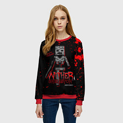 Свитшот женский WITHER SKELETON, цвет: 3D-красный — фото 2
