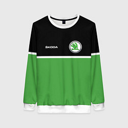 Свитшот женский Skoda Два цвета, цвет: 3D-белый