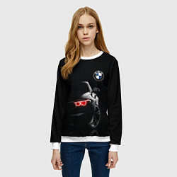 Свитшот женский BMW МИНИМЛ, цвет: 3D-белый — фото 2