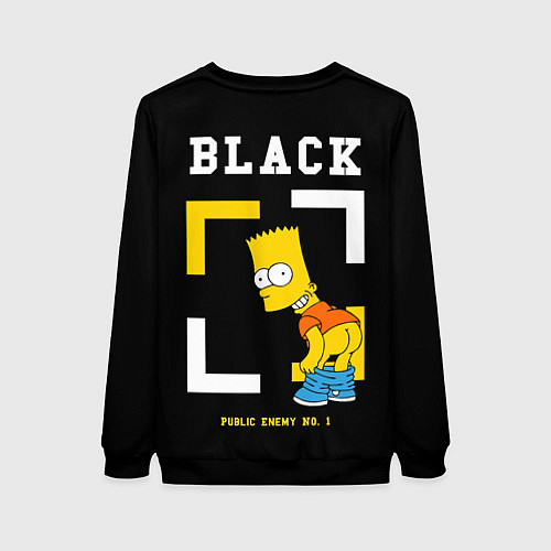 Женский свитшот Симпсоны х ON BLACK / 3D-Черный – фото 2