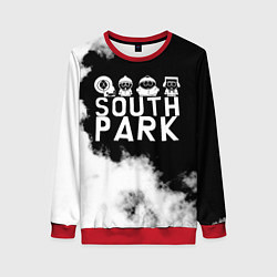 Свитшот женский Все пацаны на черном фоне Южный Парк, цвет: 3D-красный