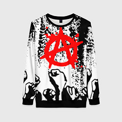 Женский свитшот АНАРХИЯ РЕВОЛЮЦИЯ,