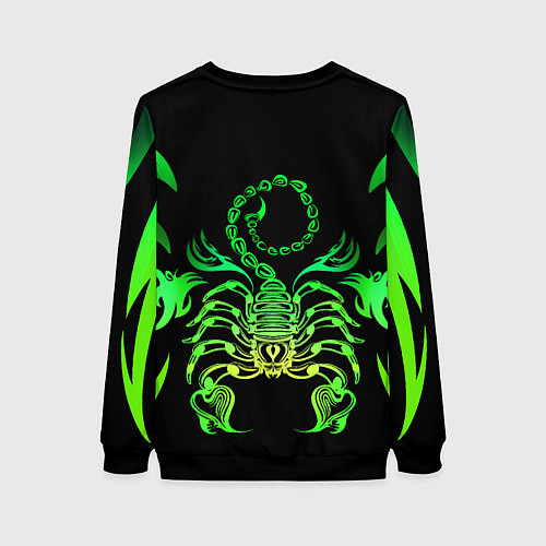 Женский свитшот Acid scorpion / 3D-Черный – фото 2