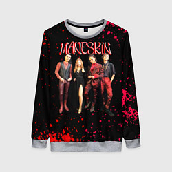 Свитшот женский Maneskin Лунный свет, рок - группа, цвет: 3D-меланж