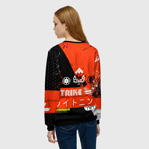 Женский свитшот GAMBIT cs:go Blood Sport / 3D-Черный – фото 4