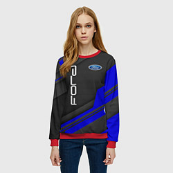 Свитшот женский Ford Форд авто, цвет: 3D-красный — фото 2