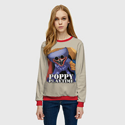 Свитшот женский Poppy Playtime, цвет: 3D-красный — фото 2