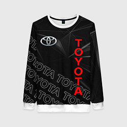 Свитшот женский TOYOTA SPORT ГЕОМЕТРИЯ, цвет: 3D-белый