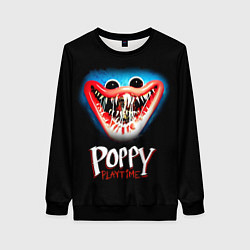 Свитшот женский Poppy Playtime: Huggy Wuggy, цвет: 3D-черный