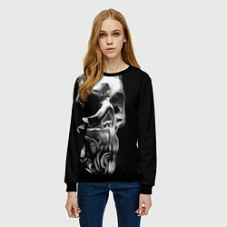 Свитшот женский Vanguard skull 2022, цвет: 3D-черный — фото 2
