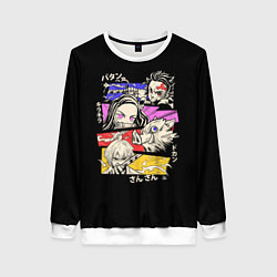 Свитшот женский КЛИНОК РАССЕКАЮЩИЙ ДЕМОНОВ, ГЕРОИ АНИМЕ, цвет: 3D-белый