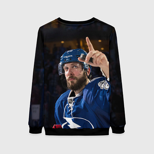Женский свитшот Никита Кучеров, NHL / 3D-Черный – фото 2