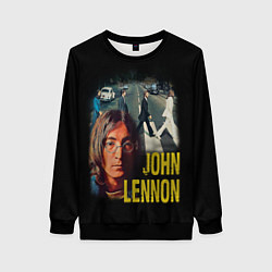 Свитшот женский The Beatles John Lennon, цвет: 3D-черный