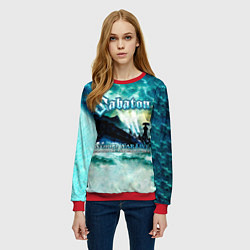 Свитшот женский World War Live: Battle of the Baltic Sea - Sabaton, цвет: 3D-красный — фото 2