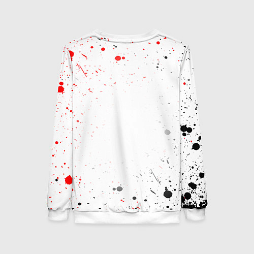 Женский свитшот САКУРА, КРАСНОЕ СОЛНЦЕ ЯПОНИИ, ФУДЗИЯМА / 3D-Белый – фото 2