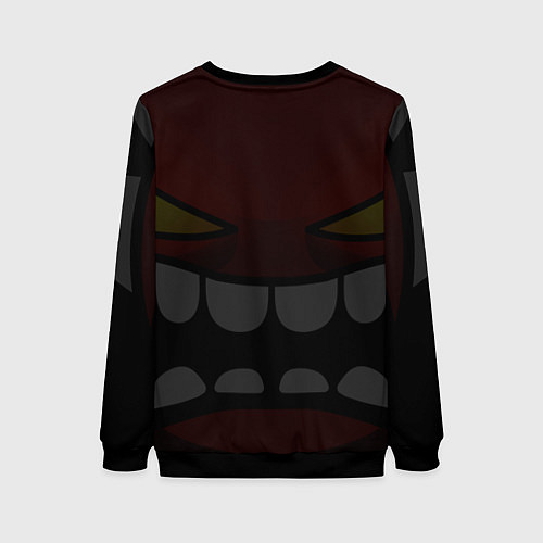 Женский свитшот Geometry Dash: Red Demon / 3D-Черный – фото 2