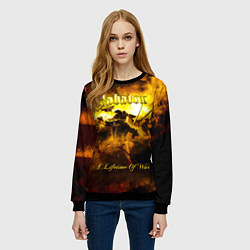 Свитшот женский A Lifetime of War - Sabaton, цвет: 3D-черный — фото 2