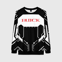 Свитшот женский Buick Лого Эмблема спина, цвет: 3D-черный