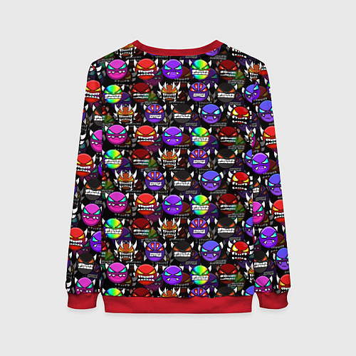 Женский свитшот Geometry Dash: Heroes / 3D-Красный – фото 2