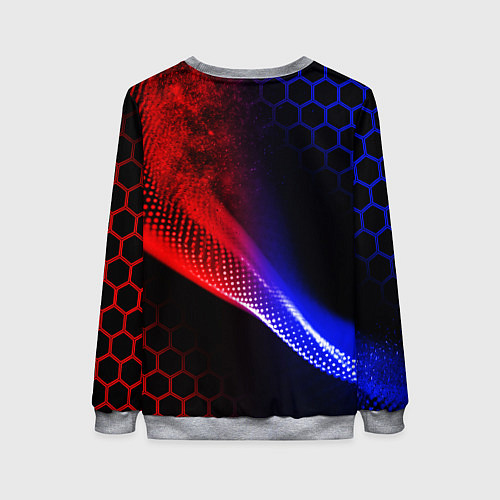 Женский свитшот LEXUS ЛЕКСУС NEON НЕОН / 3D-Меланж – фото 2