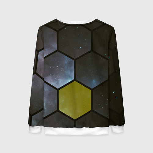 Женский свитшот JWST space cell theme / 3D-Белый – фото 2