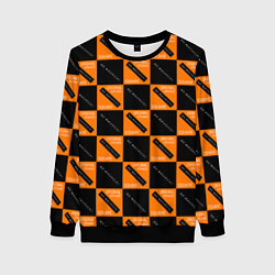 Женский свитшот Black Orange Squares