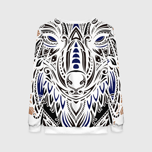 Женский свитшот БЕЛАЯ ЭТНИЧЕСКА ЛИСА WHITE FOX / 3D-Белый – фото 2