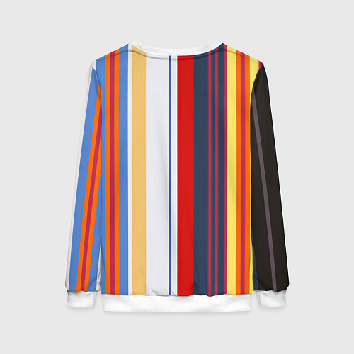 Женский свитшот Stripes Abstract / 3D-Белый – фото 2