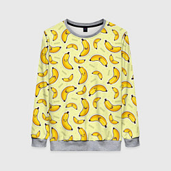Свитшот женский Банановый Бум, цвет: 3D-меланж