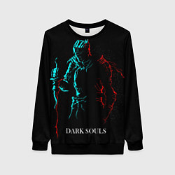 Свитшот женский Dark Souls NEON Силуэт, цвет: 3D-черный