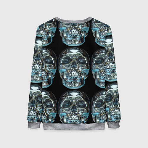 Женский свитшот Skulls pattern 2028 / 3D-Меланж – фото 2