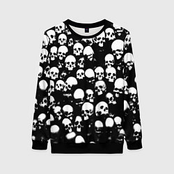 Свитшот женский Остатки от головы, цвет: 3D-черный