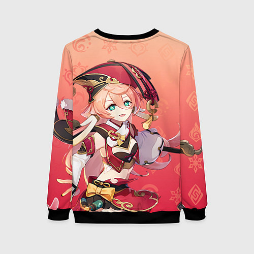 Женский свитшот Genshin Impact - Yanfei / 3D-Черный – фото 2
