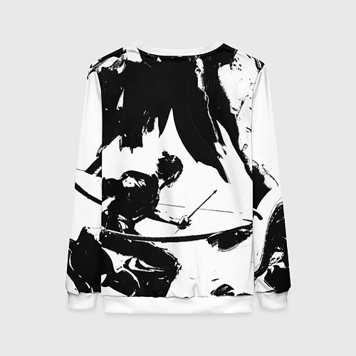 Женский свитшот Ghost of Tsushima - Призрак Цусимы / 3D-Белый – фото 2