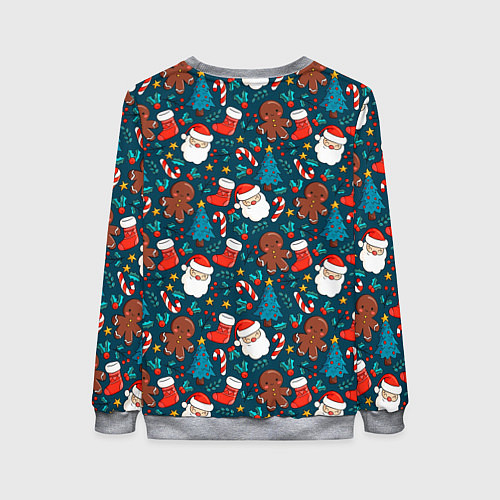 Женский свитшот ПОКРЫТО НОВЫМ ГОДОМ! / 3D-Меланж – фото 2